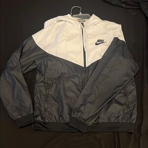 Nike Black and White Windbreaker Jacket FLAW